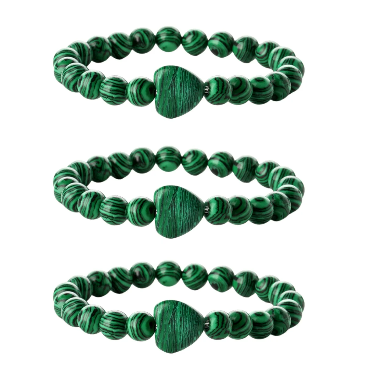 اشميتا النساء 12 مللي متر الملكيت القلب سحر 8 مللي متر الخرز المستديرة سوار الأحجار الكريمة شفاء شقرا كريستال تمتد مرونة الروحية #2