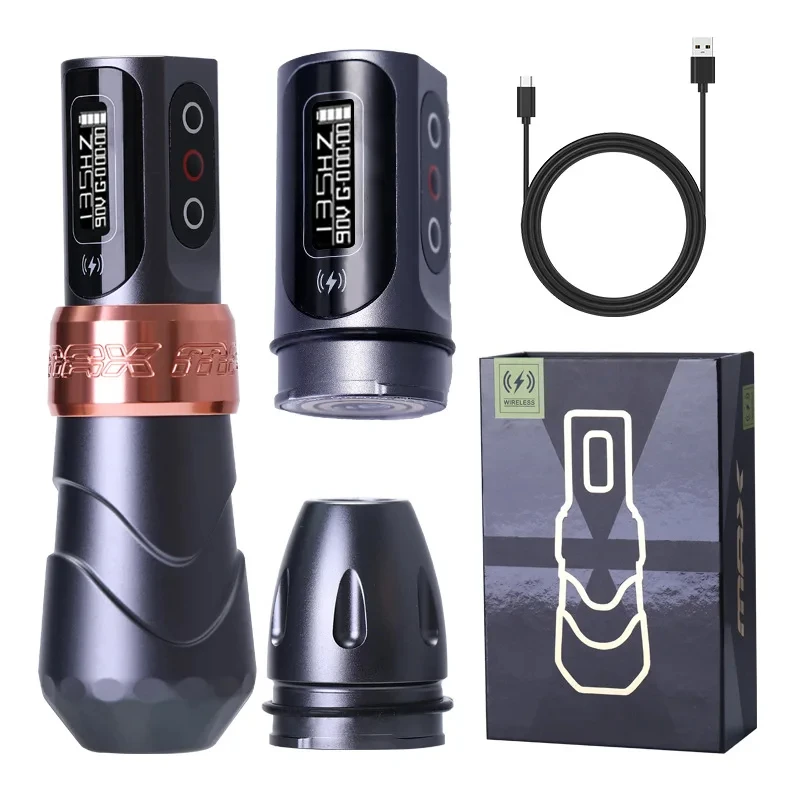 Yilong Max Tattoo Machine Cartridge Pen 2400Mah Batterijen Coreless Motor Lithium Batterij Pen Machine Voor Tattoo Artiesten Body Kit