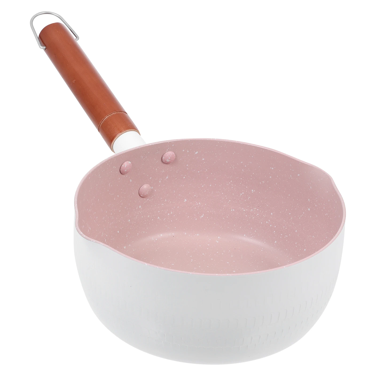 

Milk Pot Japanese Style Aluminium Cooking Pot Wooden Handle Practical Soup Pan Baby Food Cooker Home Hotel Dorm