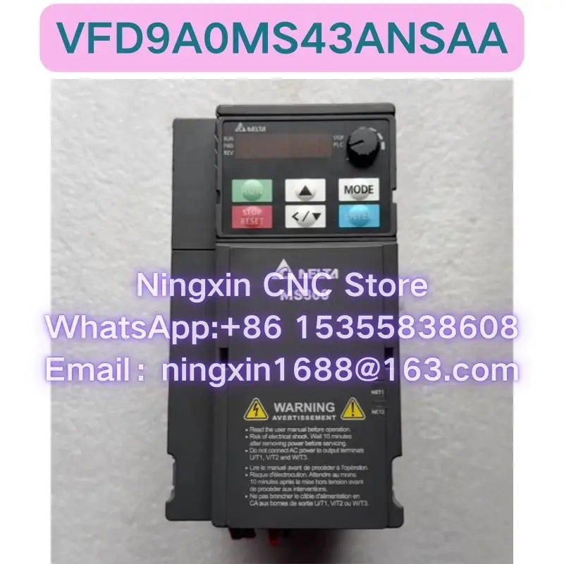 Used VFD9A0MS43ANSAA Inverter Functional test OK Fast delivery