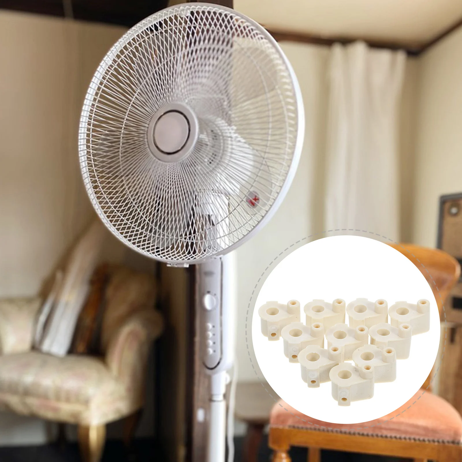 20Pcs Fan Button Connector Durable ABS Quality Stable Reliable Versatile Application Easy to Install and Remove