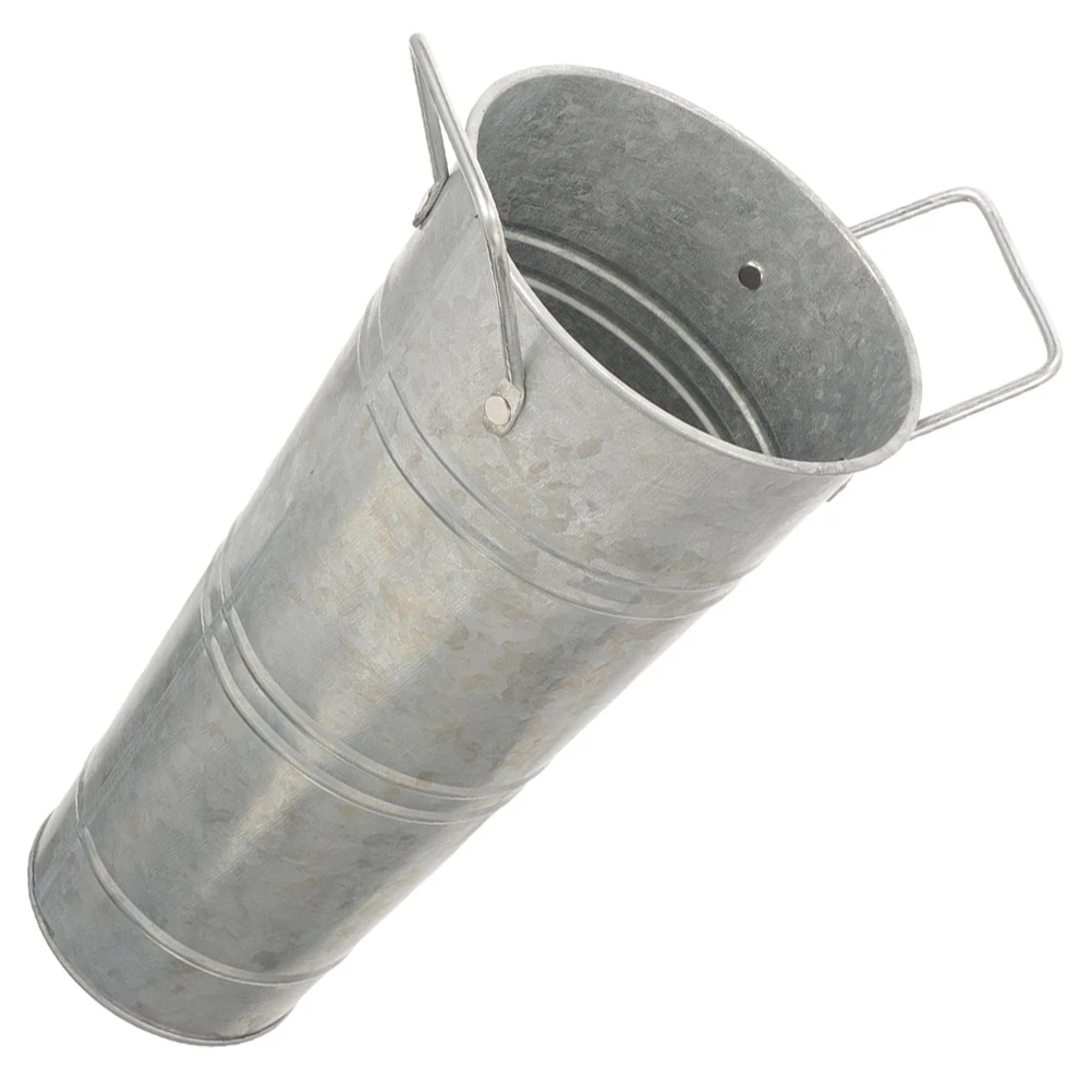 

Vintage Iron 25.5x13x7cm Tall Bucket Leak Proof Umbrella Stand Storage Rack Flower Vase Home Entryway Classroom Multi Functional