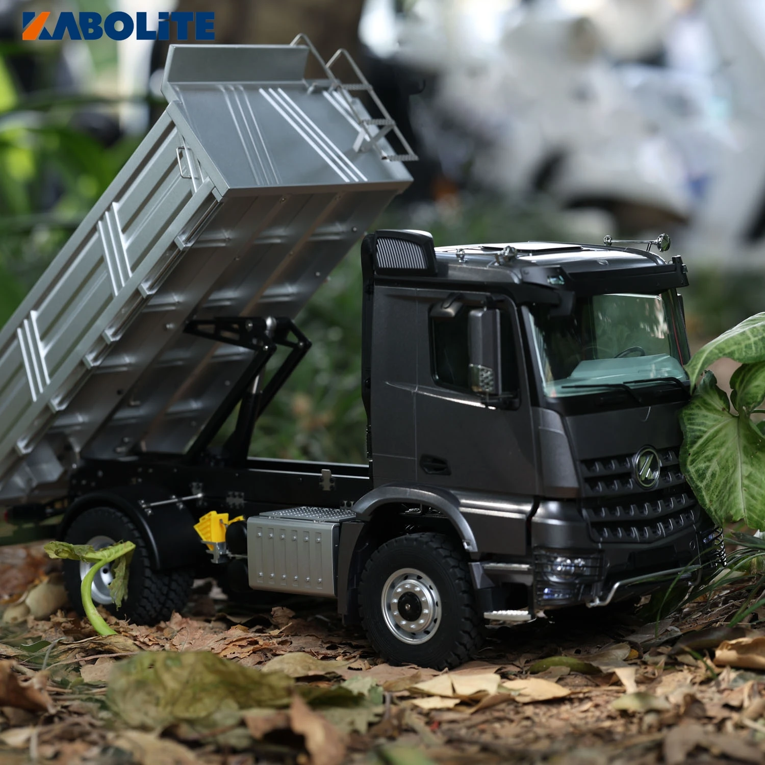 KABOLITE 5701 รีโมทคอนโทรล Tipper รถ 1/14 RTR RC รถบรรทุก 4x4 เสียงแสงระบบสกรูตะกั่วของขวัญของเล่นรุ่น TH24348