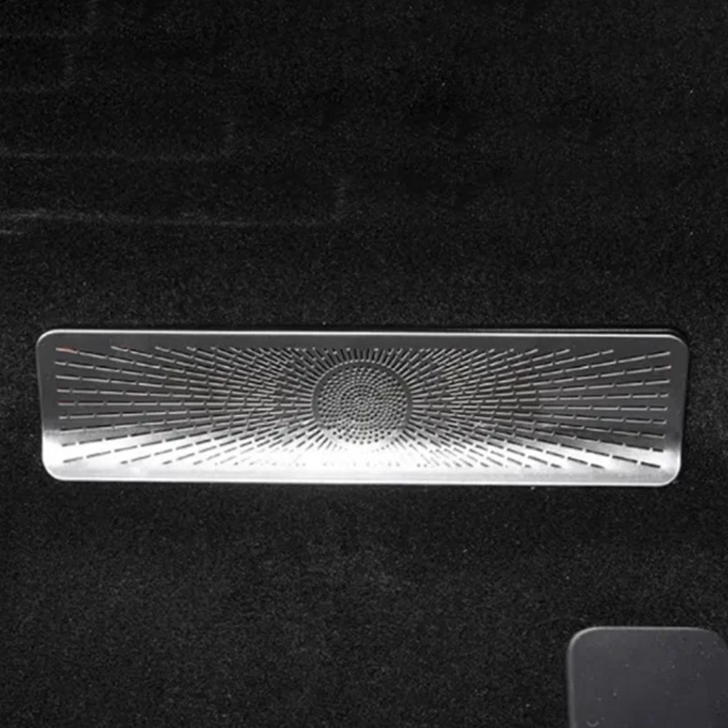 NCSMT Car Under Seat Air Vent Cover Air Vent Rustproof Trim Sticker Car Interior Accessories for BYD Sealion 07 EV 2024-202
