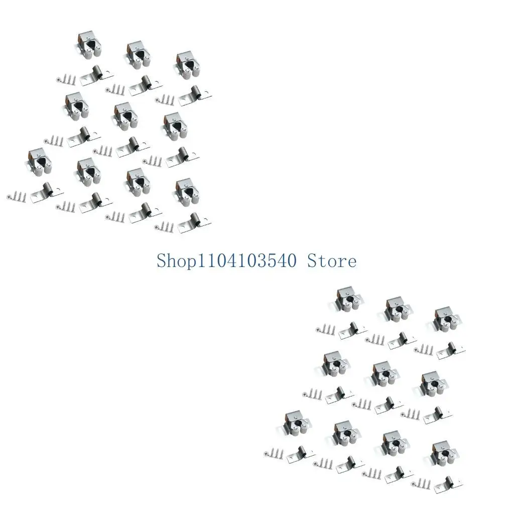 02DC 10X Cabinet Door Push Secure Cold Rolled Metal Solid Framework Quick Fixing For Kitchen Cabinet Or Wardrobe Use