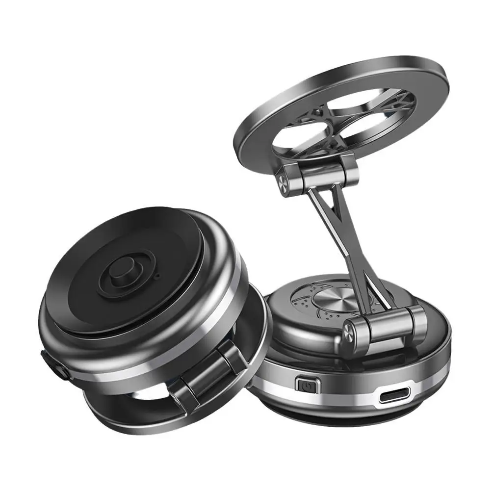 

Vacuum Adsorption Magnetic Bracket Electric Suction Cup 360° Rotation Electric Magnetic Turntable Folding Bracket Phone Holder