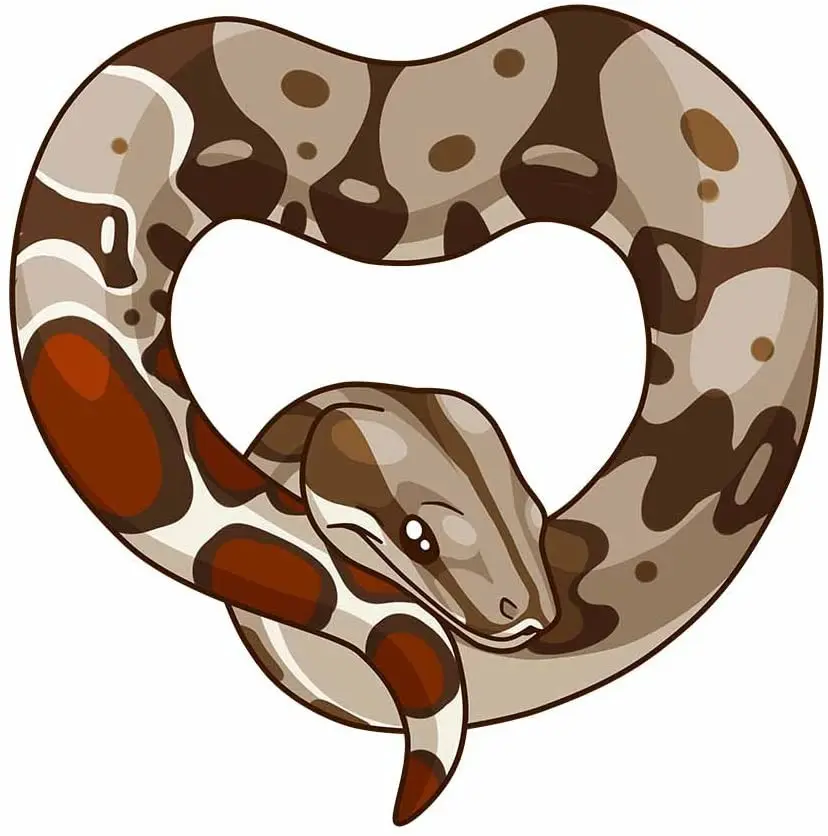 

Y281# Car Sticker Red Tail Boa Heart Snake Waterproof Vinyl Decal Auto Accessories Pegatinas Para Coche DIY Decoration Styling