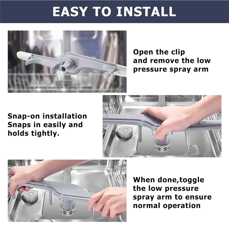 Stable-154568002 Unterer Sprüharm für Geschirrspüler für Electrolux Frigidaire 154568001 5304517203 AP3958746, EA1524955 1196170 Teile