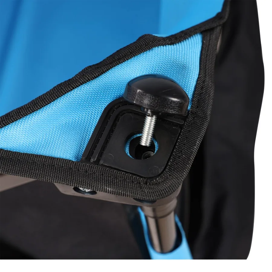 Big large capacity Folding cart Extra Long Extender Wagon Cart Folding Wagon Garden Shopping Beach Cart black + blue