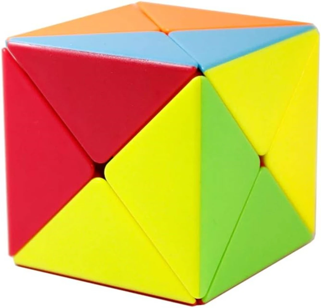 Qiyi-Cube magique en forme de X, cube de puzzle irrégulier, biais, 8 axes, 2x2x2