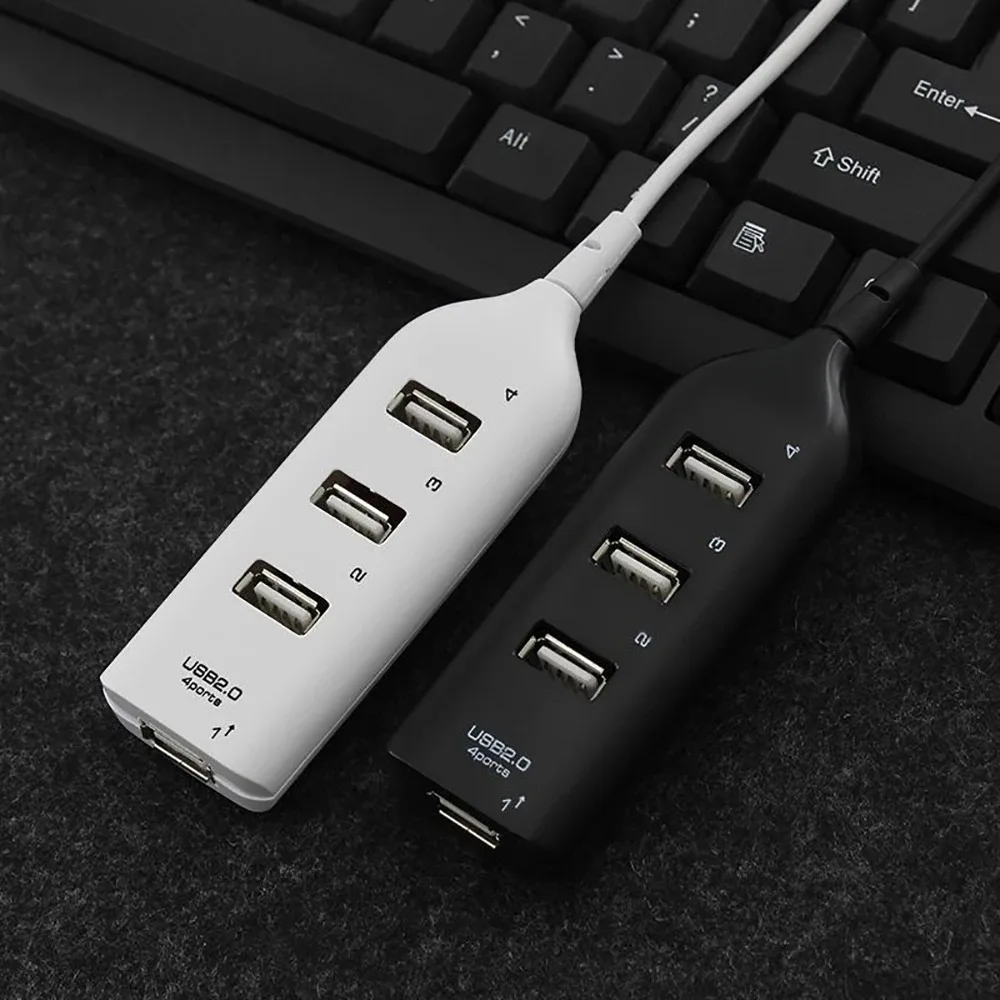 4-in-1 USB HUB USB 2.0 HUB USB Splitter USB Extension HUB USB2.0 Converter Extender Cable Interface Dock for PC Laptop Desktop