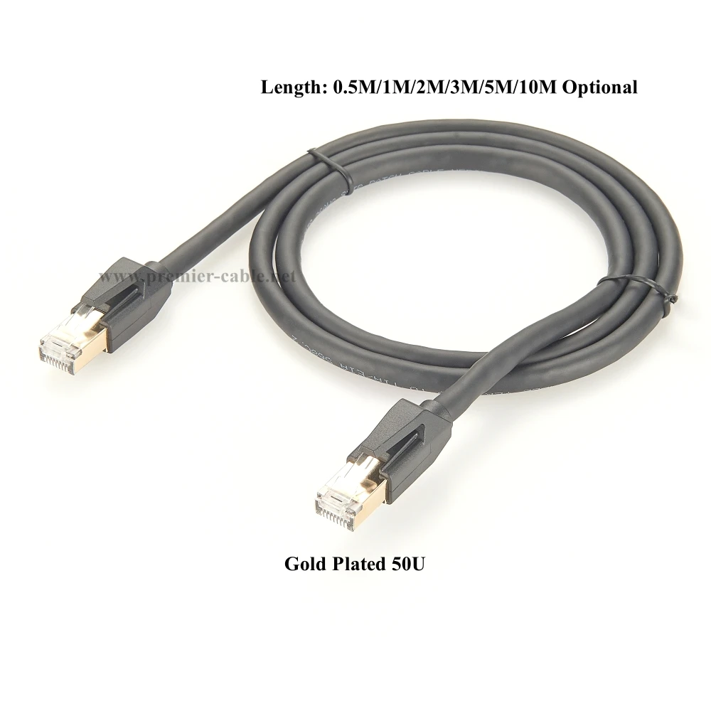 Cat 8 Ethernet Round Cable LAN Network Cat8 Rj45 Speed Network Cable 40Gbps Flat Cable 2000Mhz 26AWG For Router Pc Ps4 TV Laptop