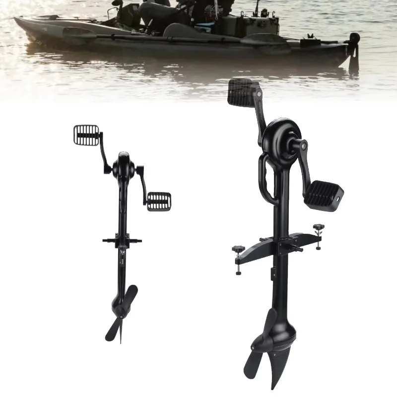 Aluminum Propeller Drive Replacement Fin Pedal Drive Operated Forward Reverse Available Portable Lightweight 1 Person Fishing