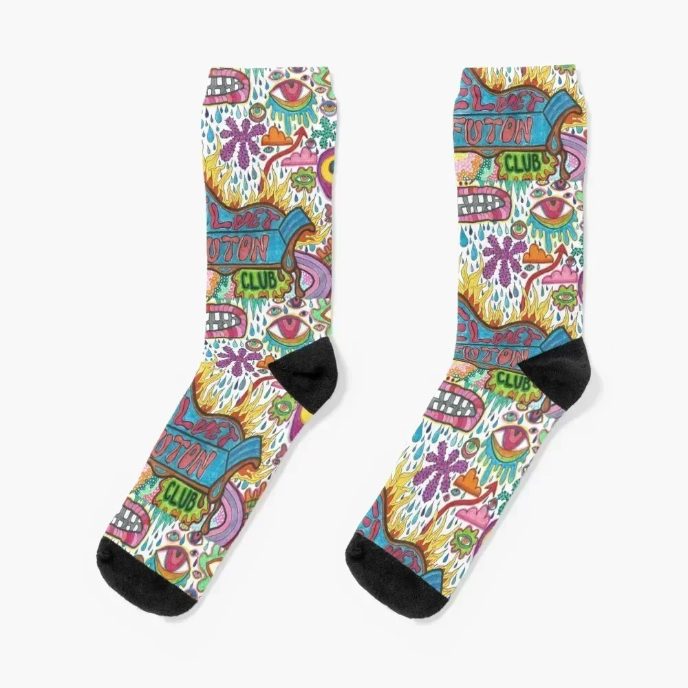 The Velvet Futon Club Socks floor FASHION luxe aesthetic Ladies Socks Men's anti-slip man funny gift Ladies Socks Men's