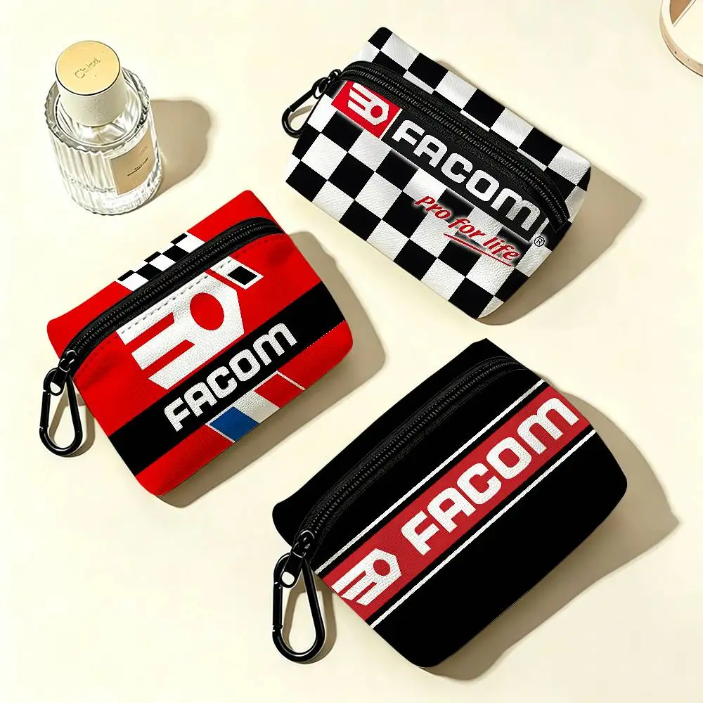 Facoms Car Tools Multifunctional Oxford Cloth Small Pouch With Hook Mini Coin Wallet Earbud Storage Bag