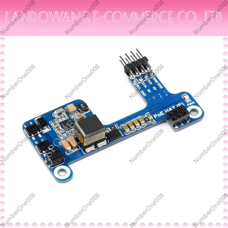 Raspberry Pi POE Expansion Board Power over Ethernet Module Mini supports 802.3af network standard