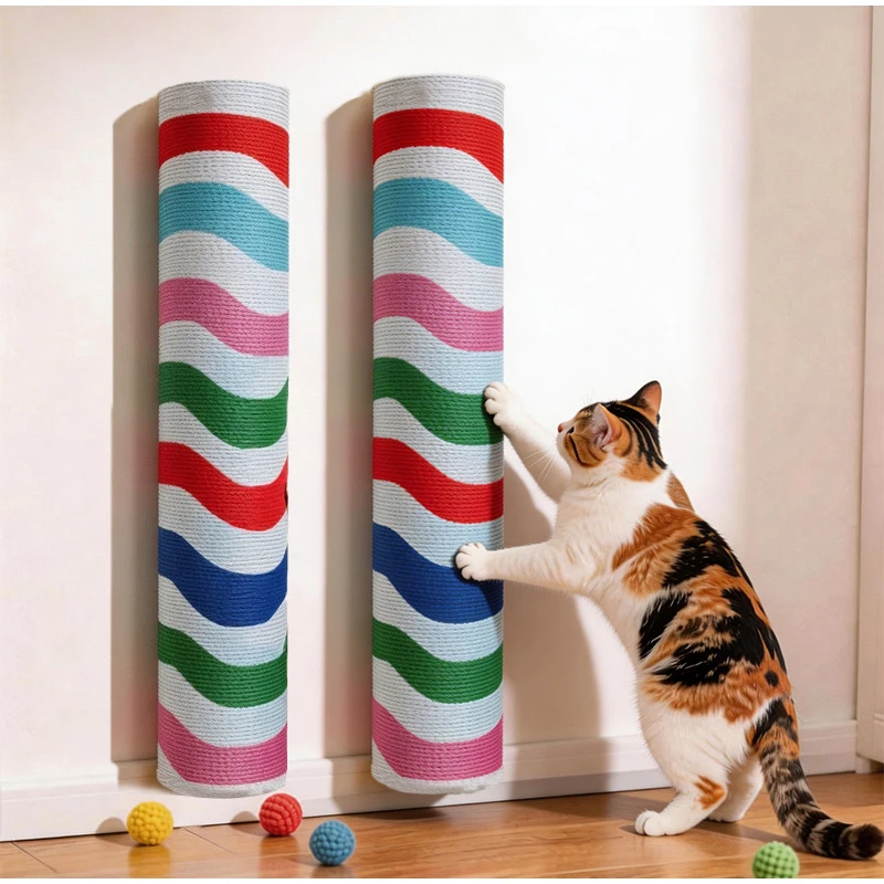 Hochhaftender Katzenkratzbaum, Haustierspielzeug, geeignet für das Krallenschärfen von Katzen im Innenbereich, Möbelschutz-Kratzbrett