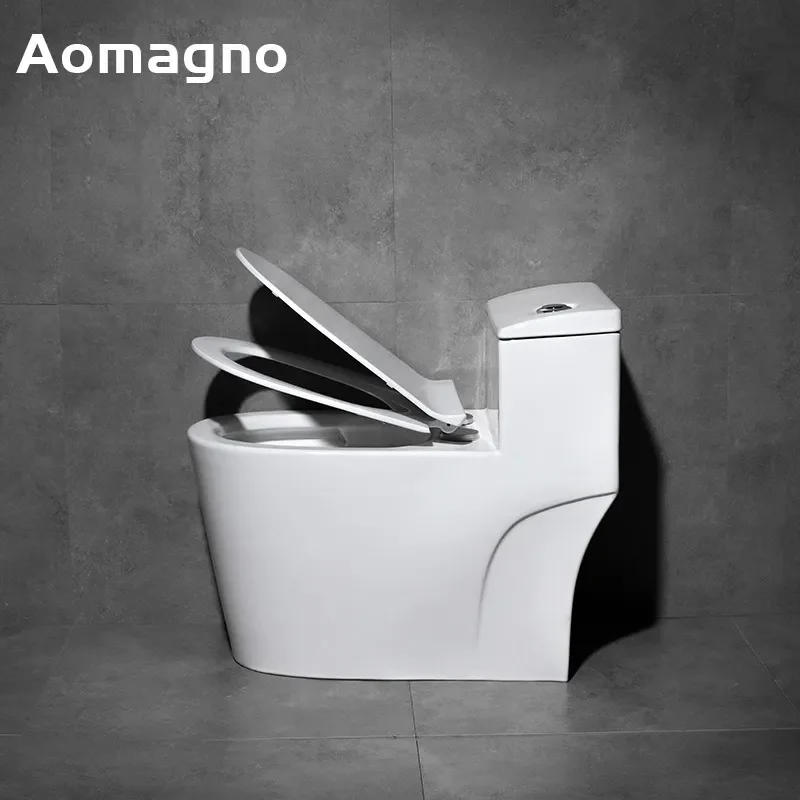 Ceramic Siphon Toilet with Enlarged Pipe Super Vortex Flush Silent Deodorant Water Saving Household Bathroom Commode Seat