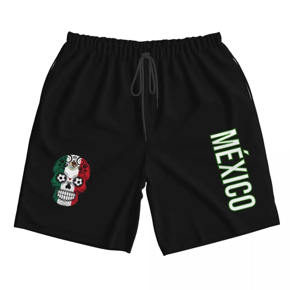 Mexicano méxico me mex calções de praia masculina material de secagem rápida fitness verão casual esportes masculino beachwear maiô