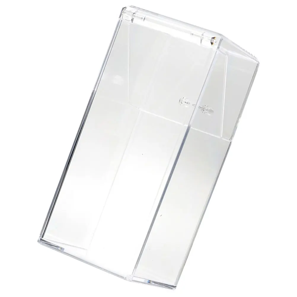 

Pen Holders Stationery Box Cup Desk Storage Rack Brush Transparent Organizer Pencil with Lid Man