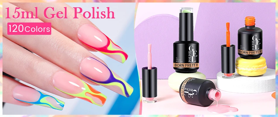 BORN PRETTY 250g Base and Super Top Coat Not Chip Peel Base Gel Glossy Shine Finish Soak off UV LED Drying Long Lasting UV Gel