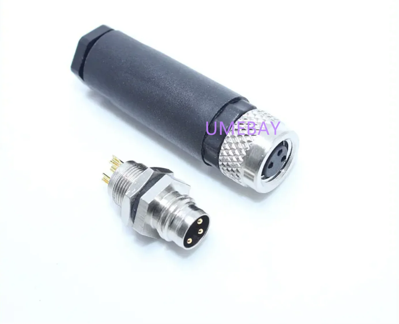 5pcs ， M8 waterproof aviation plug socket sensor connector 3P4 hole male and female proximity switch 5-core 6-pin seat