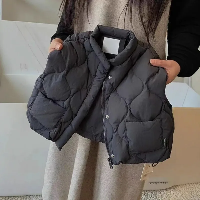 Children's Cotton Vest Winter Outfit  New Baby Outerwear Vest Unisex Toddler Sleeveless Jacket Coat Foldable Design