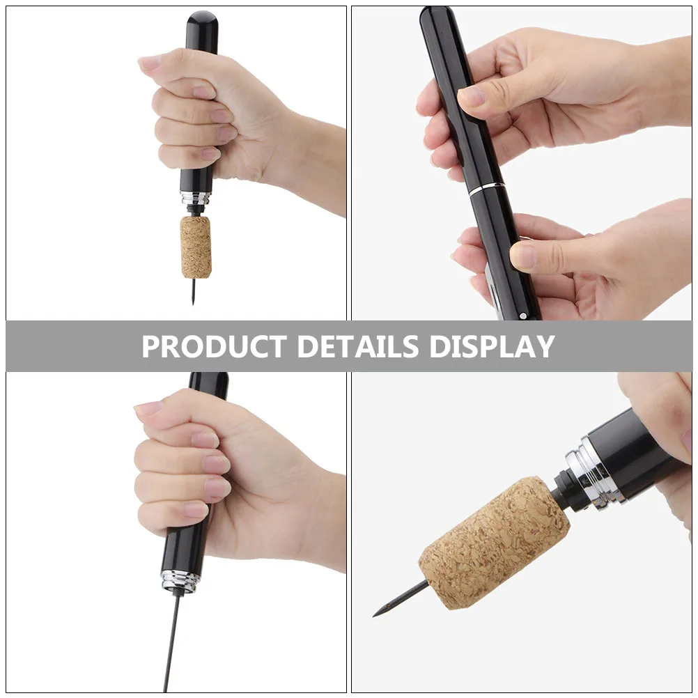 

1Pcs Air Pressure Pen-Shaped Bottle Opener Compact Portable Manual Wine Cork Opener Practical Opening Tool for Home Party