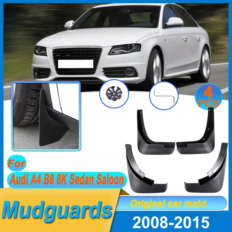 

Mudguard For Audi A4 B8 8K Sedan Saloon 2008-2015 Mud Flaps Splash Guard Flap Mudguard Fender Front Rear Wheels Car Accessories