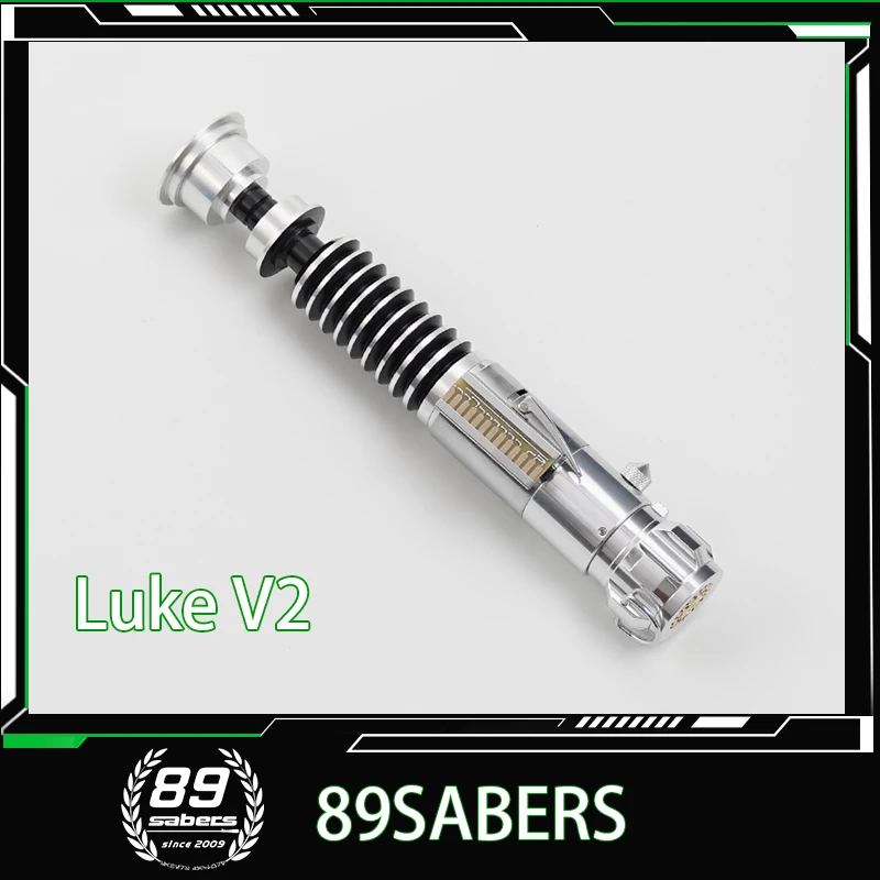 [89SABERS] Luke V2 Vintage saber، جميع المواد المعدنية، إعادة طباعة مقاسات دعامة الفيلم 1:1، مع 19 مجموعة من الخطوط الصوتية والمؤثرات الضوئية.