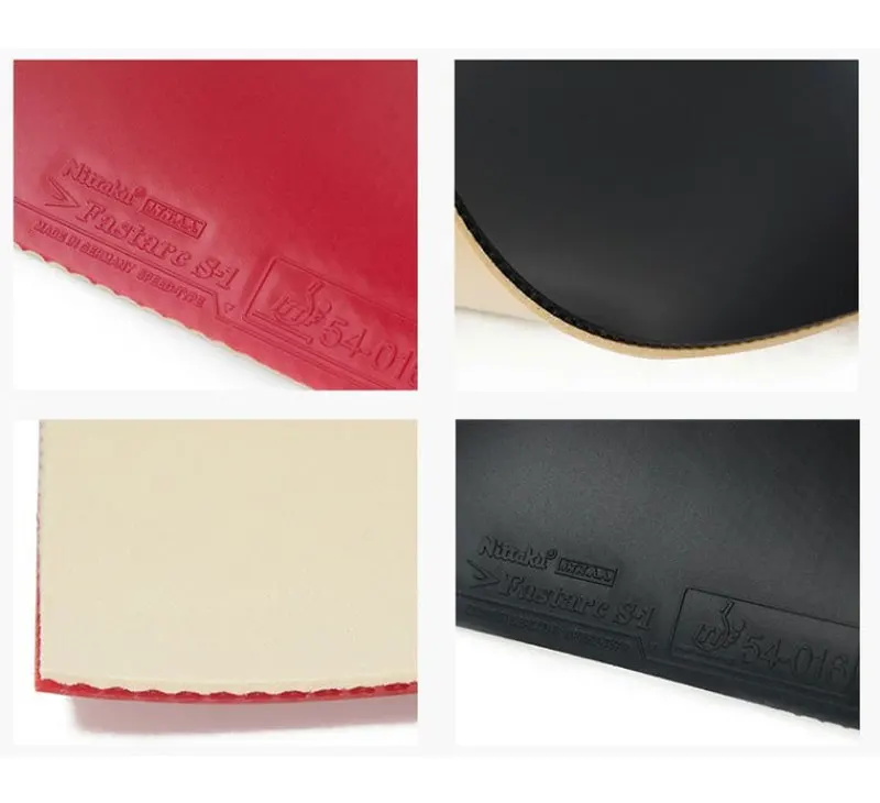 Gomma Da Ping-Pong NITTAKU Fastarc G-1 – Spessore 1,8 Mm, Rosso, Con Spugna A Tensione Per Massima Velocità E Precisione