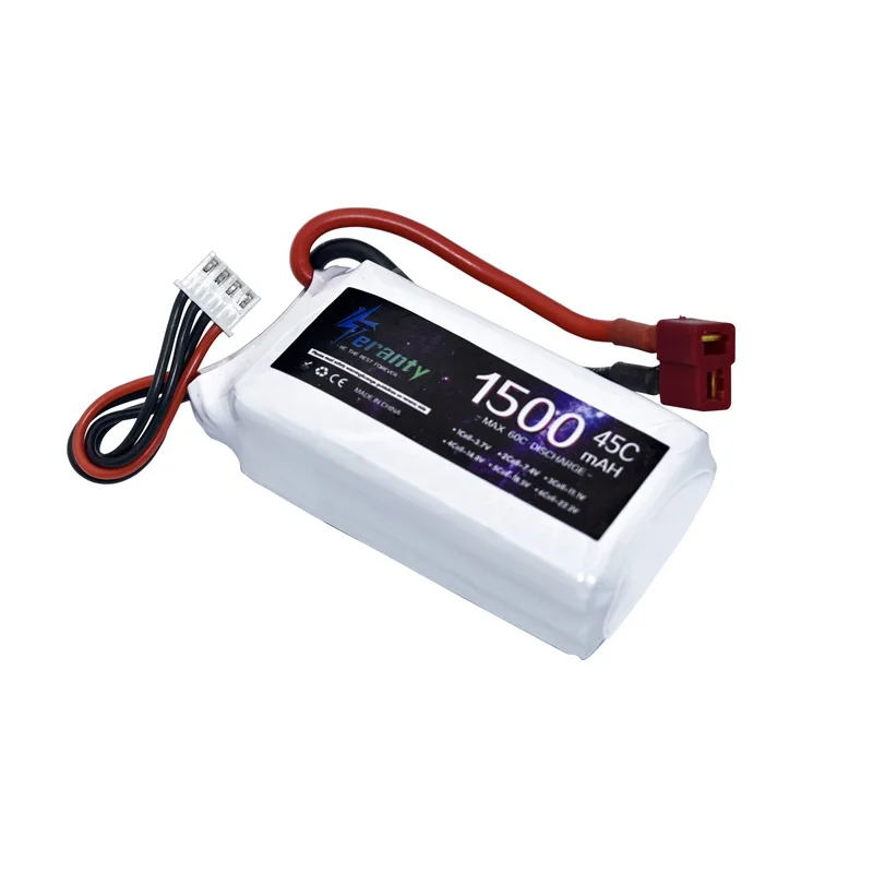 TERANTY 3s 45C 11.1V 1500mah Lipo Battery for RC Car Airplane Boat Quadcopter Spare Parts upgrade 11.1v Drones battery 1Pcs