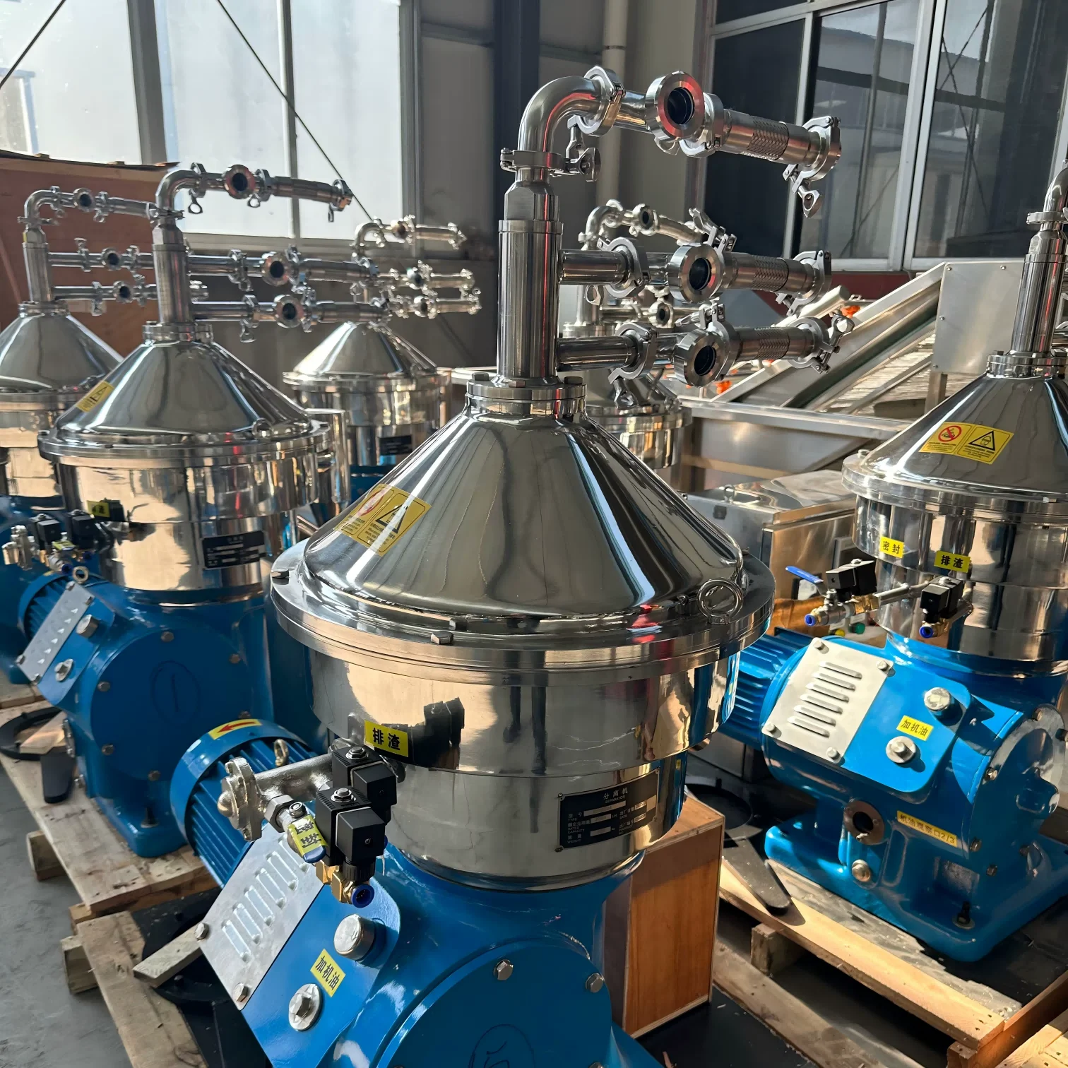 1500L Fully Automatic Disc Separator, 3-Phase Disc Stack Centrifuge for Vegetable Oil, Water and Sludge Separation