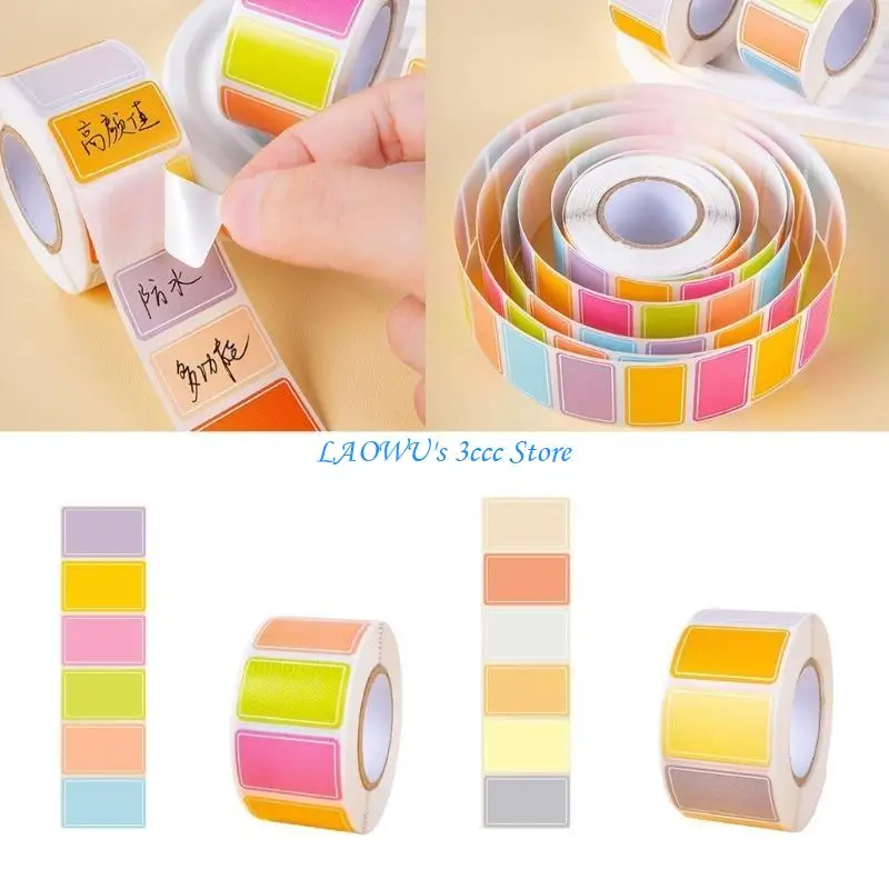 

Y8AD 500Pcs Writable Label Stickers Waterproof Labels Stickers Removable Labels