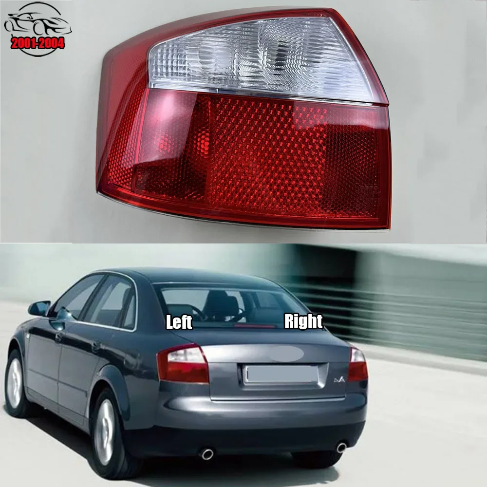 

For Audi A4 B6 2001-2004 Taillight Semi Assembly Car Left Right Rear Tail Light Lampshade Taillmp Cover