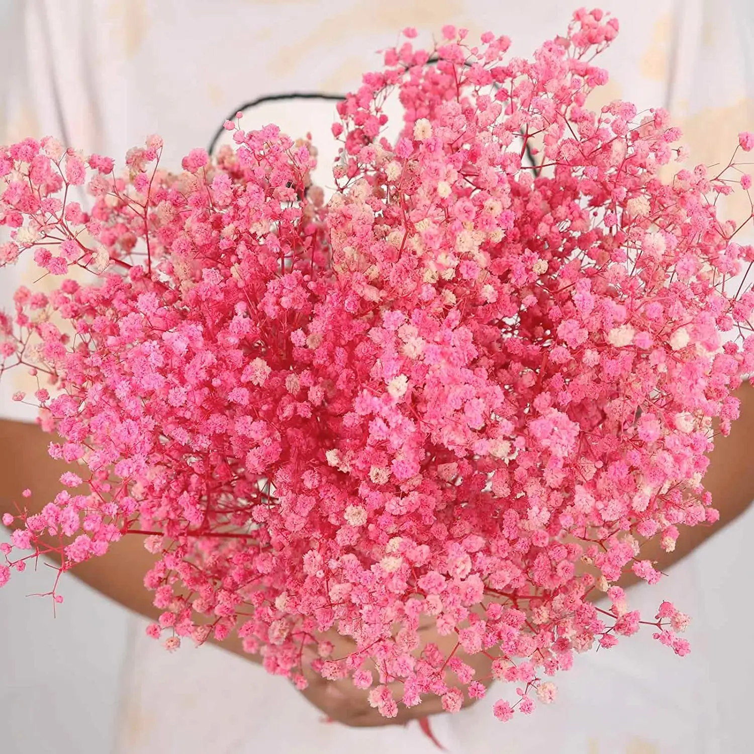 

80g Dried Baby Breath Flowers Bouquets Colorful Natural Dry Flower White Gypsophile For Wedding Nordic boho party Home Decor