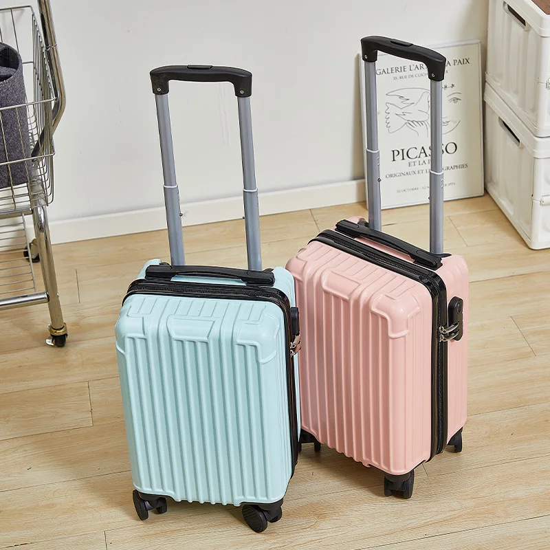 

16-Inch Portable Mini Suitcase with Combination Lock for Men And Women Lightweight Three-Section Pull Rod Carry-On Luggage