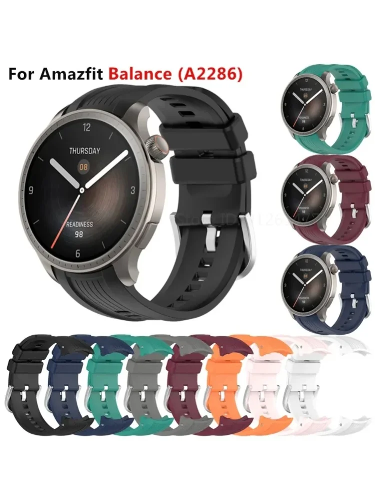 Silikon-Uhrenarmband für Xiaomi Huami Amazfit Balance Smartwatch-Band für Amazfit Balance Armband Correa Zubehör