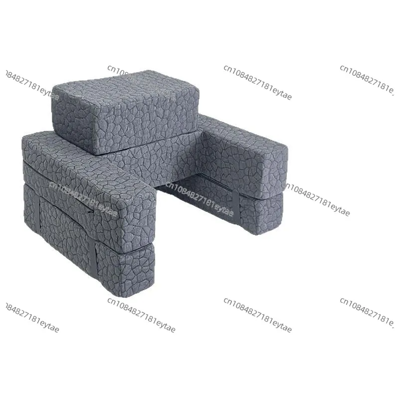 Cross-border customized bed computer reading pillow adult high-density sponge with cup holder armrest pillow sofa bed