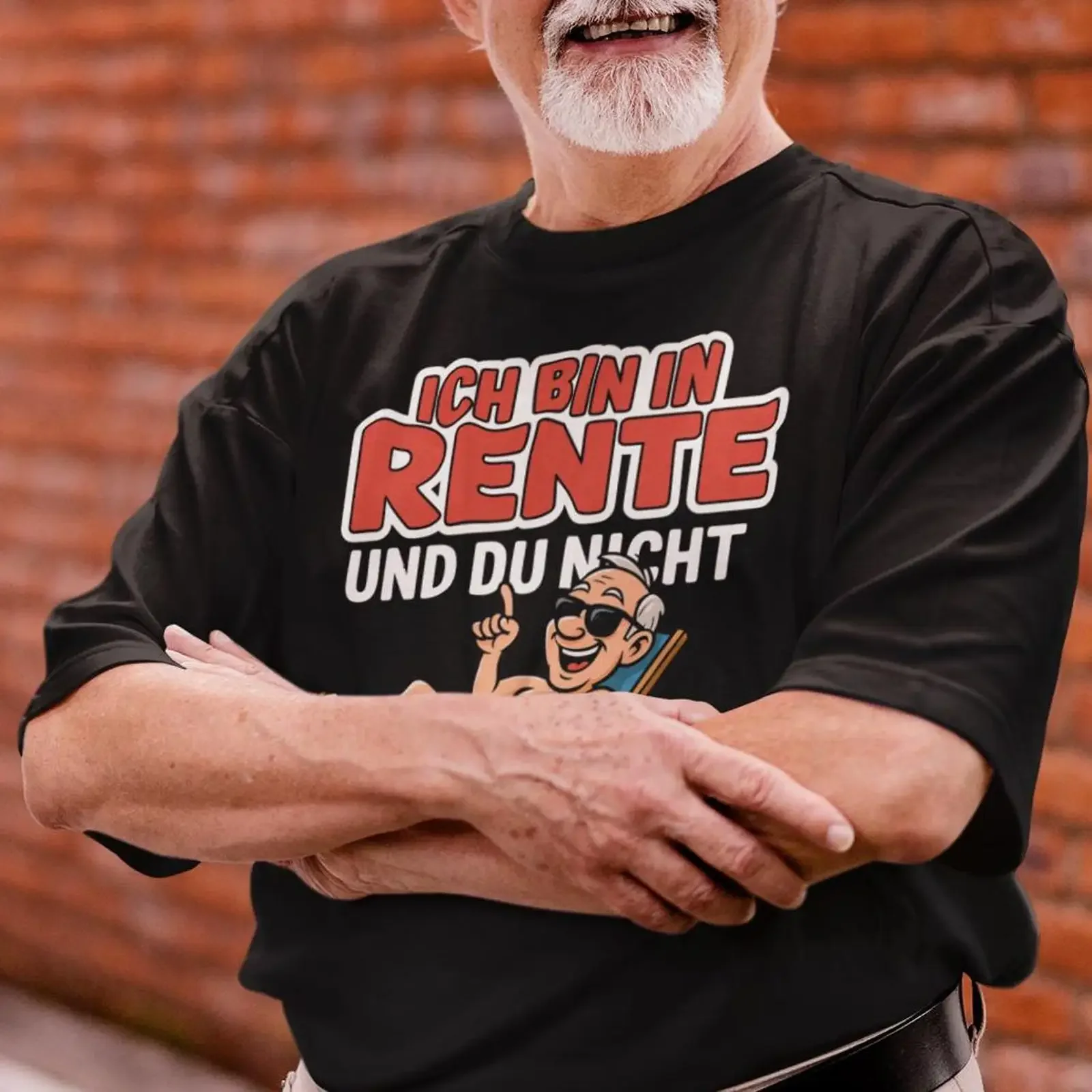 Ich Bin In Rente Und Du Nicht Funny Retirement T Shirt German Retiree For Men Farewell From Work Humor vintage Washed Stretched