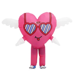 Mother's Day Wedding Birthday Party Supply Happy Red Love Inflatable Clothing Adult Role Playing Dress Set