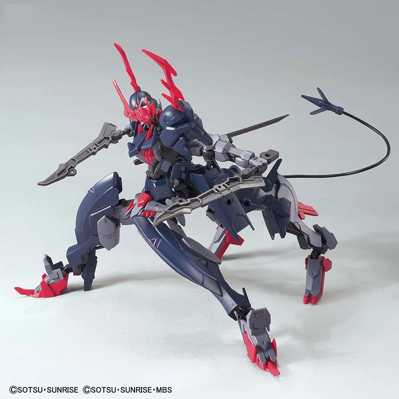 Kit Bandai Gundam Modelo para Crianças, Figura de Ação GUNPLA, Coleção GUNPLA, HG 1/144, Gundam Barbatuda, Brinquedos Genuínos