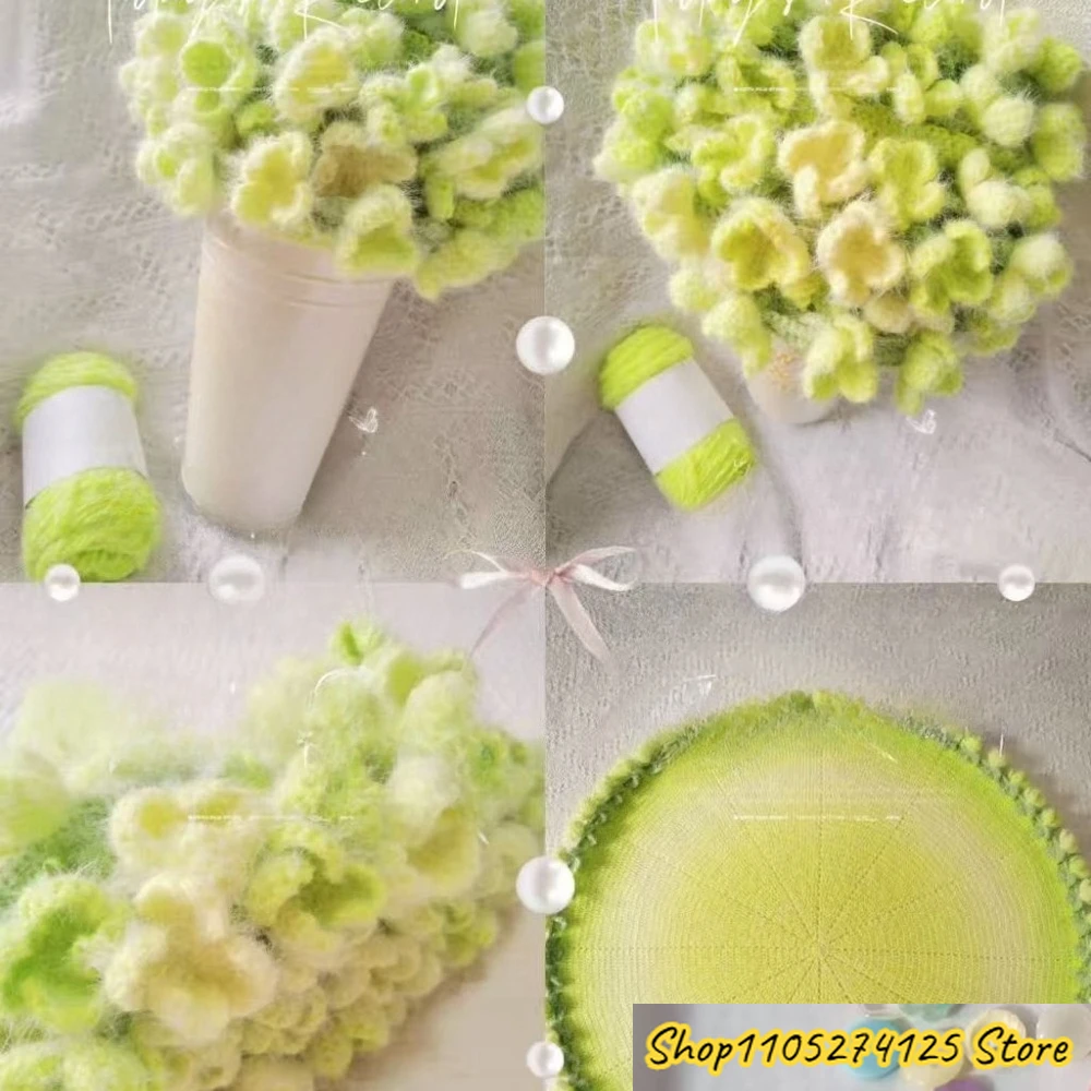 

3mm Gradient Color Cotton Yarn 200g Ball Long Plush Soft Warm 375M for DIY Knitting Crocheting Sweater Scarf Wool Thread