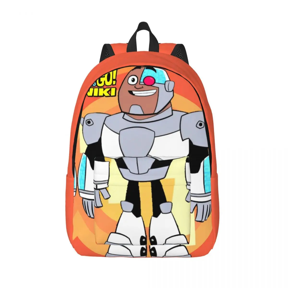 Comic Teen Titans Go Robot for Men Women Student School Bookbag Daypack Middle High College Durable