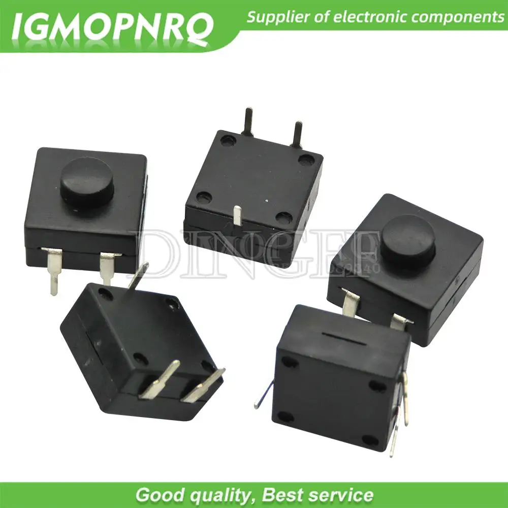 

10 шт./партия, двухрядный светодиодный переключатель для фонарика