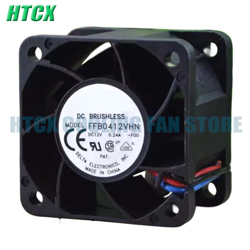 40*40*28MM 4028 Square Server Cooling Fan FFB0412VHN 12V 0.24A 3-Pin DC Brushless Cooler