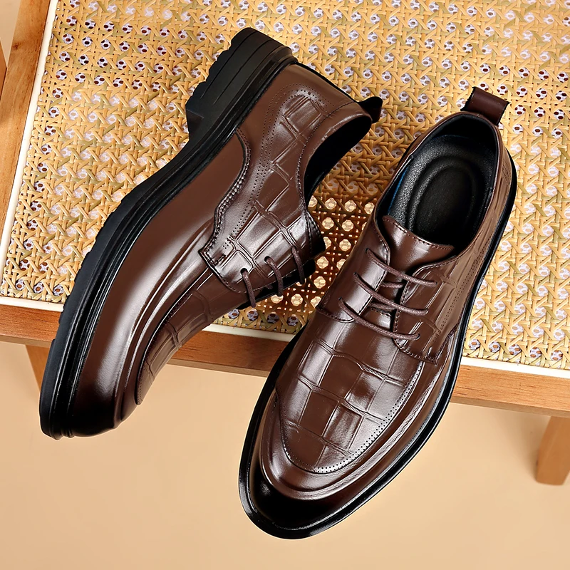 

Деловая классическая мужская кожаная обувь. Удобная и повседневная мужская обувь в джентльменском стиле. Лидер продаж. Платье черного, коричневого цвета.