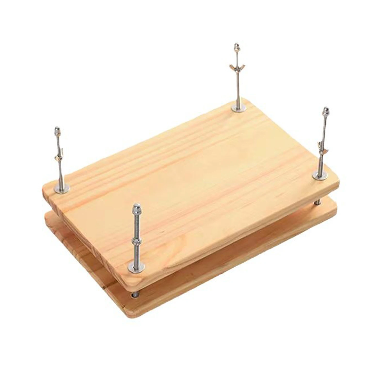 Adjustable Pine Wood Book Holder Tofu Press For Kitchen Space One Item For Multiple Uses