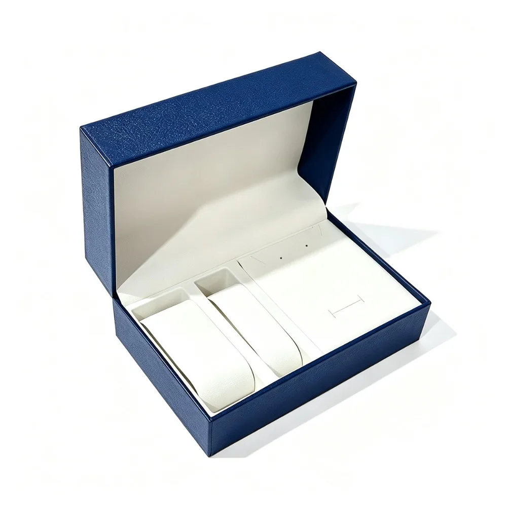 Premium Watch Jewelry Box PU Leather Watches Necklace Bracelet Organizer Case with Soft Interior Storage Display Holder