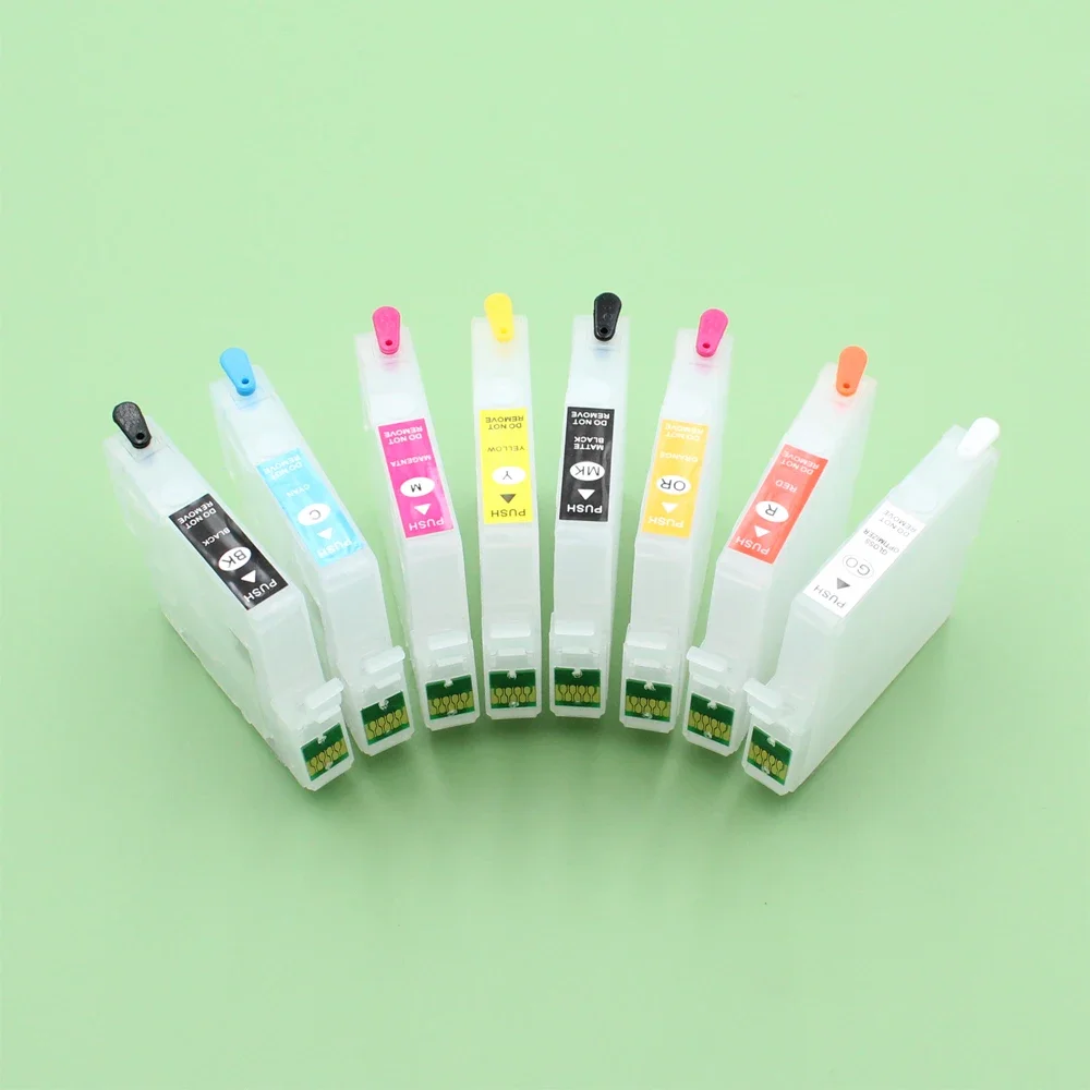 8 Colors Compatible Refillable ink cartridge with ARC chip for Epson SureColor P400 SC P400 printer T3240-T3249